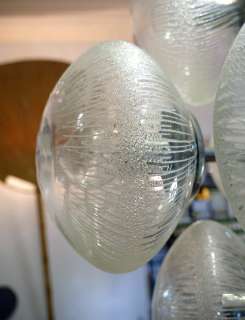 Crystal BUBBLE Glass Globes Sputnik CHANDELIER Atomic Pendant Lamp 50s 