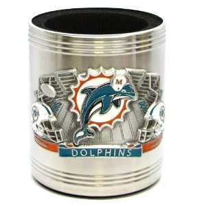   Dolphins   NFL Stainless Steel Beverage Can Cooler