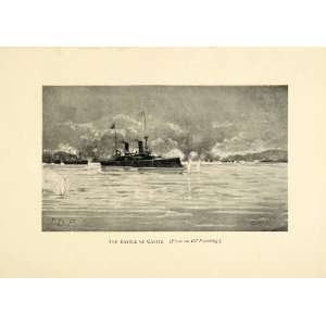 1898 Print Battle Cavite Spanish American War Manilla Bay Philippines 