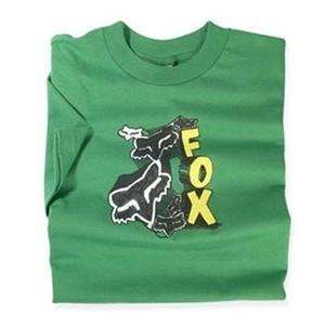  Fox Racing Youth Stacks T Shirt   Youth X Large/Green 