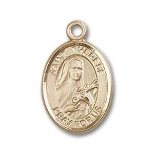 St. Therese of Lisieux Small 14kt Gold Medal