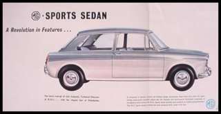 1962 MG 1100 Sports Sedan Brochure  
