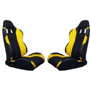 Turino Sport Series   Sport Seat (Indy) Black/Yellow (Left 