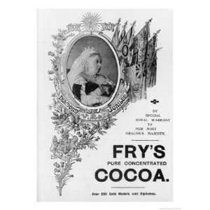 An Advertisement for Frys Cocoa to Celebrate Queen Victorias Diamond 