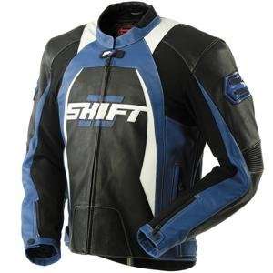 Shift Racing SR1 Leather Jacket   2X Large/Black/Blue 