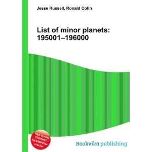  List of minor planets 195001 196000 Ronald Cohn Jesse 