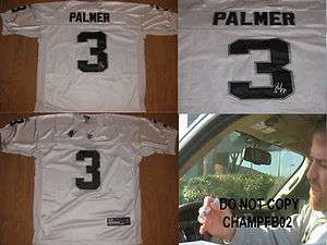 CARSON PALMER,OAKLAND RAIDERS,USC,SIGNED,AUTOGRAPHED,AUTHENTIC JERSEY 