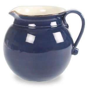  Ceramiche Alfa Ital Earthenware Dark Blue Pitcher 5.14 