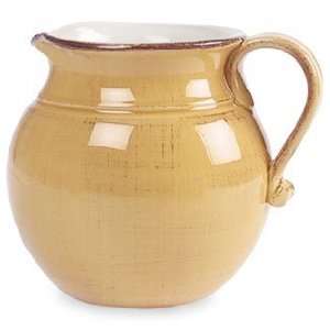  Ceramiche Alfa Ital Earthenware Honey Gold Pitcher 5.14 