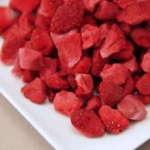 Freeze Dried Strawberries Diced   1 lb  Grocery & Gourmet 