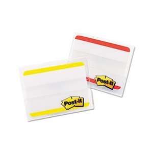   File Tabs, 2 x 1 1/2, Striped, Red/Yellow, 24/pk
