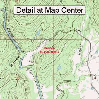  USGS Topographic Quadrangle Map   Redden, Oklahoma (Folded 