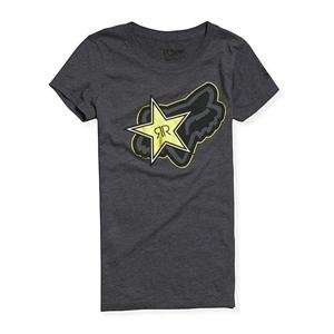 Fox Racing Womens Rockstar Stellar T Shirt   Large/Charcoal Heather