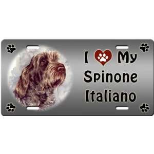  I Love My Spinone Italiano License Plate Sports 