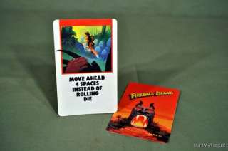 MOVE AHEAD 4 SPACES Card for FIREBALL ISLAND Game  