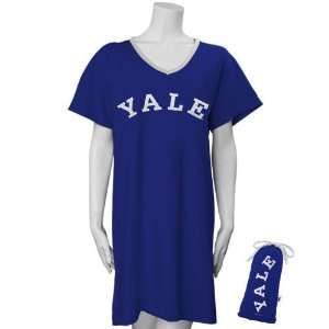   Yale Bulldogs Royal Blue Ladies Nightshirt in a Bag