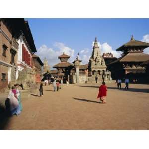 Durbar Square, Bhaktapur (Bhadgaun), Kathmandu Valley, Nepal, Asia 