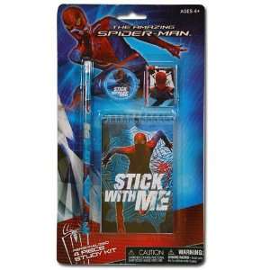 Spiderman 4pk Study Kit on Blister Card 1 memo pad, 1 