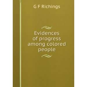   of progress among colored people G F Richings  Books
