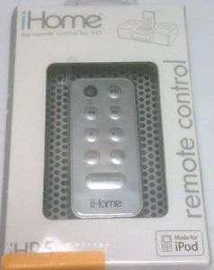 Sound Design iHome IHR5S Remote Control   Silver  