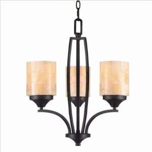  Empyreal Three Light Mini Chandelier in Roan Timber