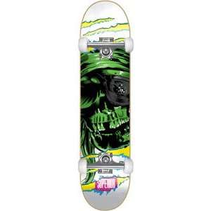  Superior One Eyed Complete Skateboard   8.0 White/Green w 