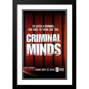 Criminal Minds 20x26 Framed and Double Matted TV Poster   Style A 