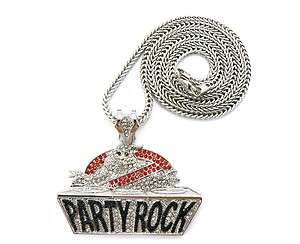   PARTY ROCK DJ TURNTABLE PENDANT + 36 FRANCO CHAIN NECKLACE SORRY