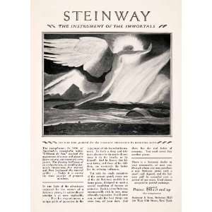   Rockwell Kent Music LOiseau de Feu Stravinsky   Original Print Ad