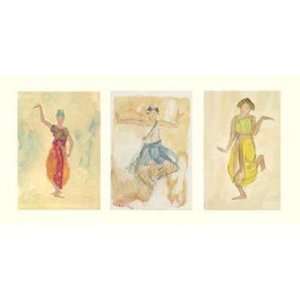   Dancers   Poster by Auguste Rodin (39.25x19.75)