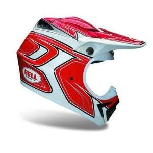   Powersports Moto 8 Off Road/Motocross Bike Helmet   Nitro Red/White