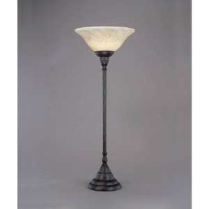  Toltec Lighting Table Lamp with Italian Marble Glass Shade 