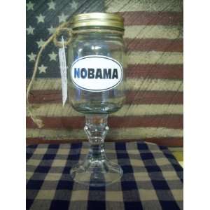  NOBAMA Glass Redneck Hillbilly Wineglass Wine Kitchen 