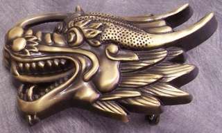 Pewter Belt Buckle animal Medieval Dragon Head NEW  