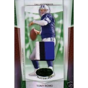  07 Leaf TONY ROMO Game Worn 3 color Patch #d 4/5 x Sports 