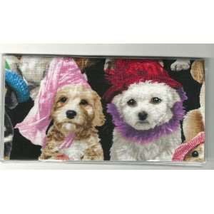  Checkbook Cover Puppy Dogs in Cute Crazy Hats Everything 