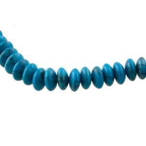  8mm Turquoise Rondell (Imitation) Beads   16 Inch Strand 
