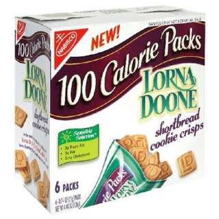 100 Calorie Packs Lorna Doone Shortbread Cookie Crisps, 6 Count Boxes 