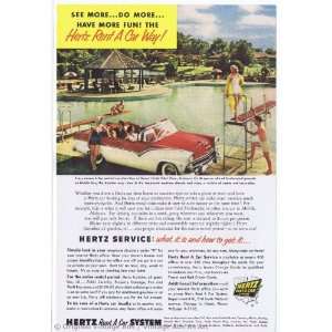  1955 Hertz Rent a Car Chevy Convertible Red Grand Hotel 