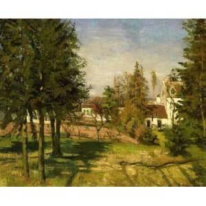   Pine Trees of Louveciennes Camille Pissarro Hand Pa