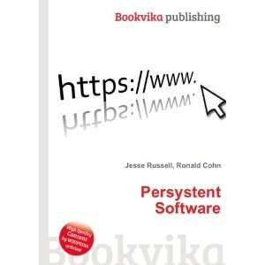  Persystent Software Ronald Cohn Jesse Russell Books