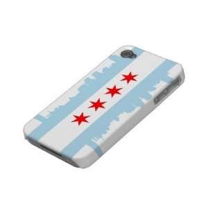  Flag of Chicago iPhone 4/4S Case Mate Barely There Iphone 