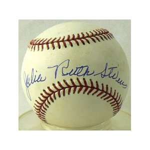  Signed Julia Ruth Stevens/Autographed Baseball Sports 