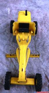   Yellow Road Grader Construction Toy Truck Blade 1960s NORES  