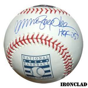  Ryne Sandberg Autographed Baseball   HOF logo wHOF 05 Insc 