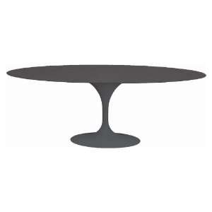  79 Oval Saarinen Dining Table in Black   RT 335V BLACK 