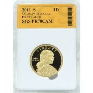  2011 S Proof Sacagwea Dollar SGS Graded PR70CAM 