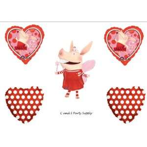 Olivia the Pig Birthday Party Balloons Decorations Supplies Favors X5