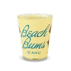  Hawaii Shot Glass Sandy Beach Bums Oahu