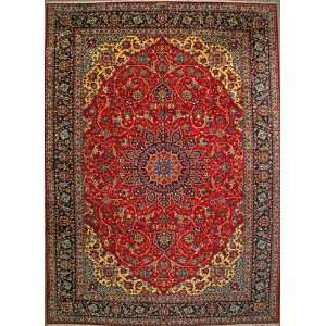  Handmade Esfahan Persian Rug 11 4 x 15 9 Authentic 